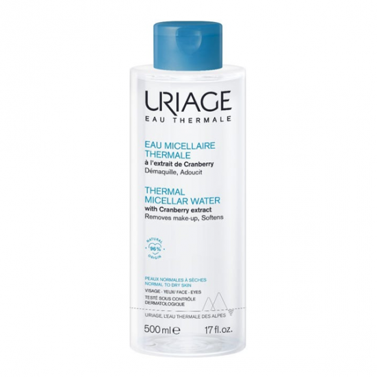 Uriage eau micellaire thérmale peaux normales à sèches 500ml