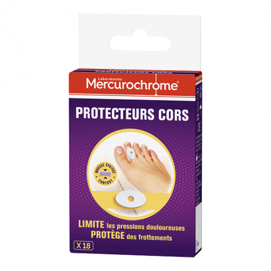 Mercurochrome Protecteurs Cors 18 unités Mercurochrome Protecteurs Cors 18 unités