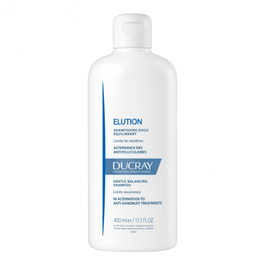 Ducray Elution shampooing relais doux et équilibrant 400ml Ducray Elution shampooing relais doux et équilibrant 400ml