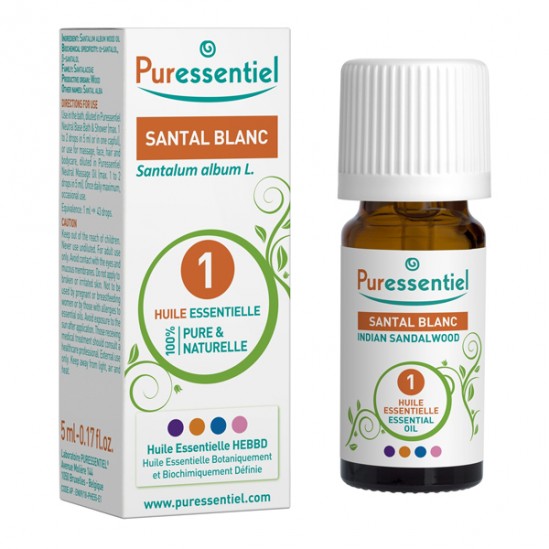 Puressentiel huile essentielle santal blanc 5ml Puressentiel huile essentielle santal blanc 5ml
