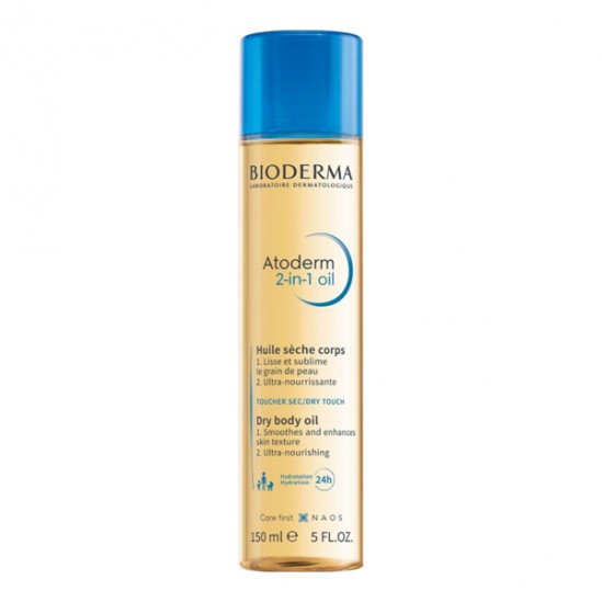 Bioderma Atoderm 2-in-1 Oil huile sèche corps 150ml Bioderma Atoderm 2-in-1 Oil huile sèche corps 150ml