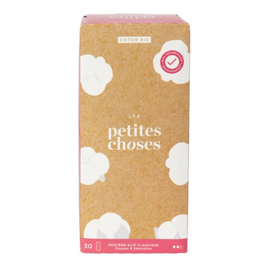 Les Petites Choses Protege Slip Classique coton bio boite de 30 Les Petites Choses Protege Slip Classique coton bio boite de 30