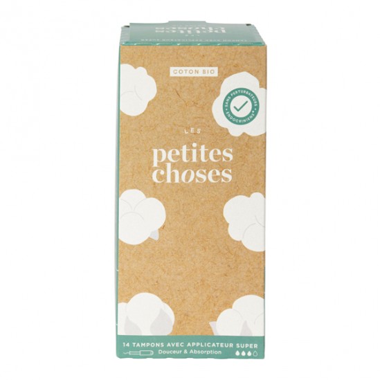 Les Petites Choses Tampon Bio avec applicateur Flux super boite de 14 Les Petites Choses Tampon Bio avec applicateur Flux super boite de 14