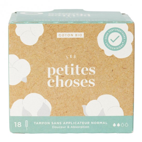 Les Petites Choses Tampons bio flux normal boite de 18 Les Petites Choses Tampons bio flux normal boite de 18