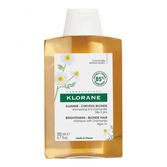 Klorane shampooing à la Camomille cheveux blonds 200ml Klorane shampooing à la Camomille cheveux blonds 200ml