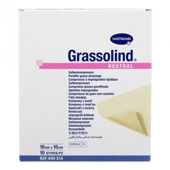 Hartmann Grassolind Neutral 10x10cm 10 pansements