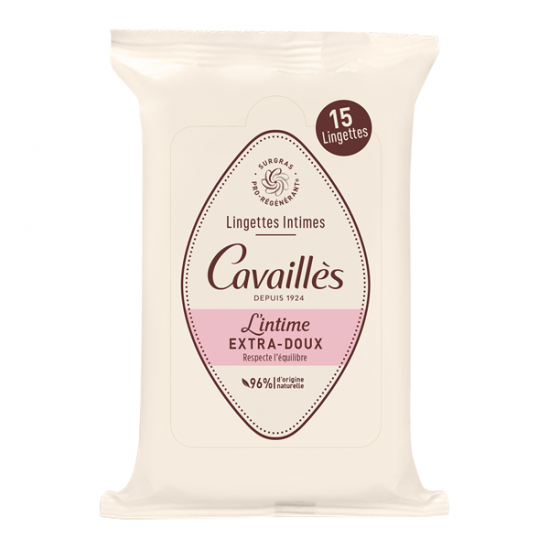 Rogé Cavaillès 15 lingettes intimes Extra-Doux Rogé Cavaillès 15 lingettes intimes Extra-Doux