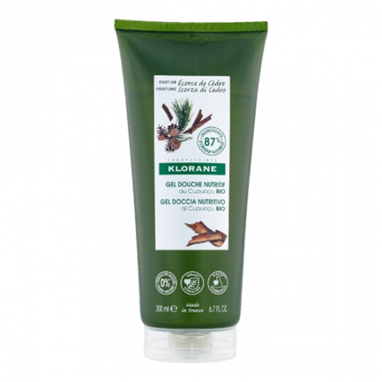 Klorane Ecorce de Cèdre gel douche nutritif au Cupuaçu bio 200ml Klorane Ecorce de Cèdre gel douche nutritif au Cupuaçu bio 200ml
