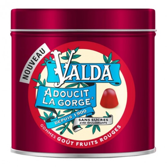 Valda gommes aux fruits rouges 140gr Valda gommes aux fruits rouges 140gr