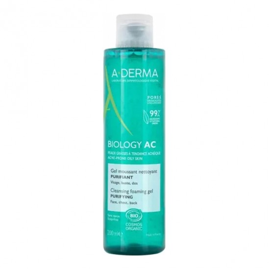 A-Derma Biology AC Gel moussant nettoyant purifiant 200ml A-Derma Biology AC Gel moussant nettoyant purifiant 200ml