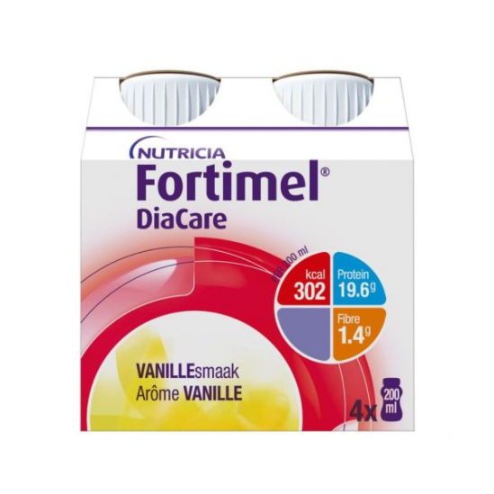 Nutricia Fortimel Diacare vanille 4 x 200ml Nutricia Fortimel Diacare vanille 4 x 200ml