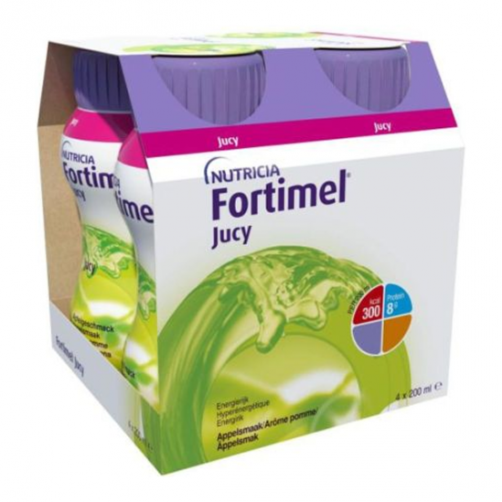 Nutricia Fortimel Jucy pomme 4 x 200ml Nutricia Fortimel Jucy pomme 4 x 200ml