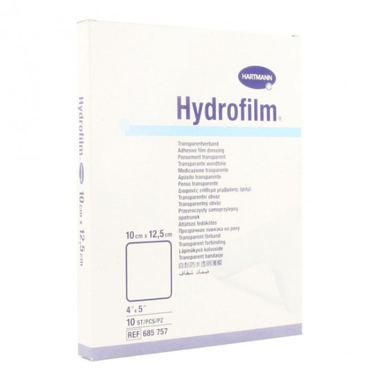Hydrofilm pansement adhésif stérile transparent 10x12,5cm boîte de 10