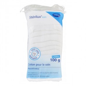 Stérilux soin coton hydrophile 100gr