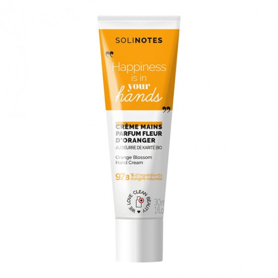 Solinotes Fleur d'Oranger crème mains nourrissante 30ml Solinotes Fleur d'Oranger crème mains nourrissante 30ml