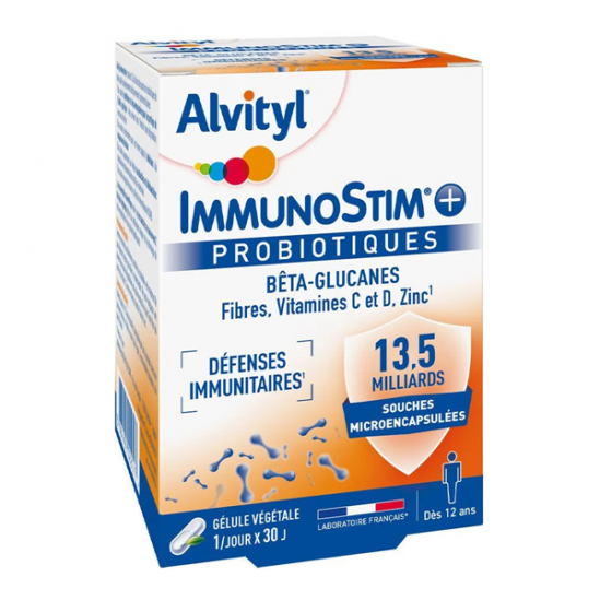 Alvityl ImmunoStim+ Probiotiques 30 gélules Alvityl ImmunoStim+ Probiotiques 30 gélules