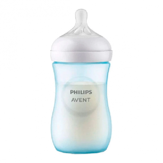 Avent Biberon Natural response bleu 260ml Avent Biberon Natural response bleu 260ml