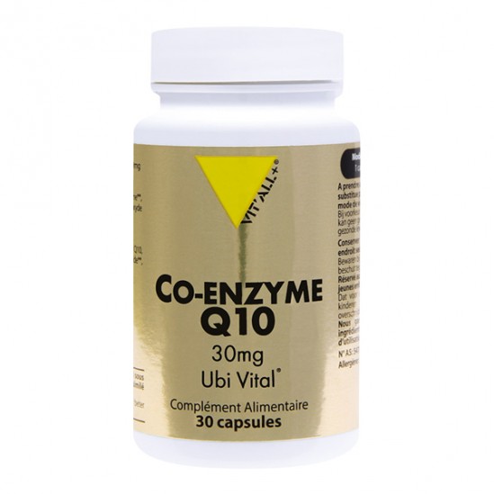 Vit'all+ Co-Enzyme Q10 Ubi Vital 30mg 30 capsules Vit'all+ Co-Enzyme Q10 Ubi Vital 30mg 30 capsules