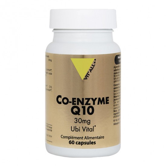 Vit'all+ Co-Enzyme Q10 Ubi Vital 30mg 30 capsules Vit'all+ Co-Enzyme Q10 Ubi Vital 30mg 30 capsules
