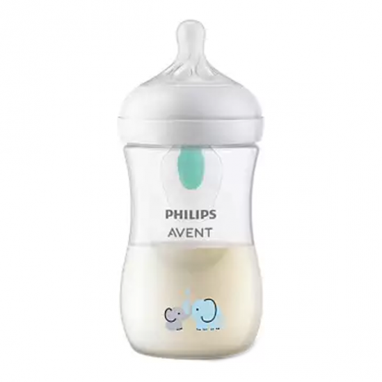 Avent Biberon Natural response air free élèphant 260ml Avent Biberon Natural response air free élèphant 260ml