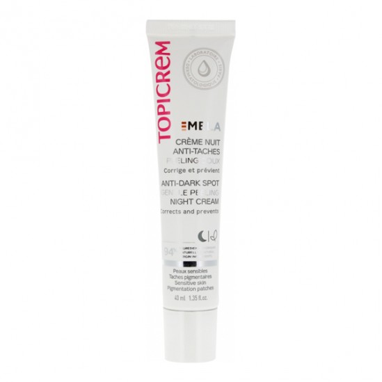 Topicrem Mela crème nuit anti-taches peeling doux 40ml