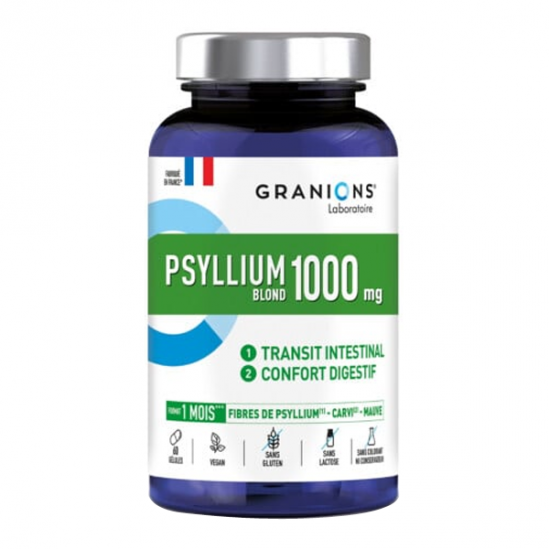 Granions Psyllium Blond 1000mg 60 gélules Granions Psyllium Blond 1000mg 60 gélules
