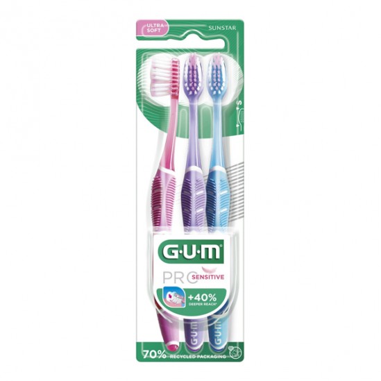 GUM Pro Sensitive Trio brosse à dents GUM Pro Sensitive Trio brosse à dents