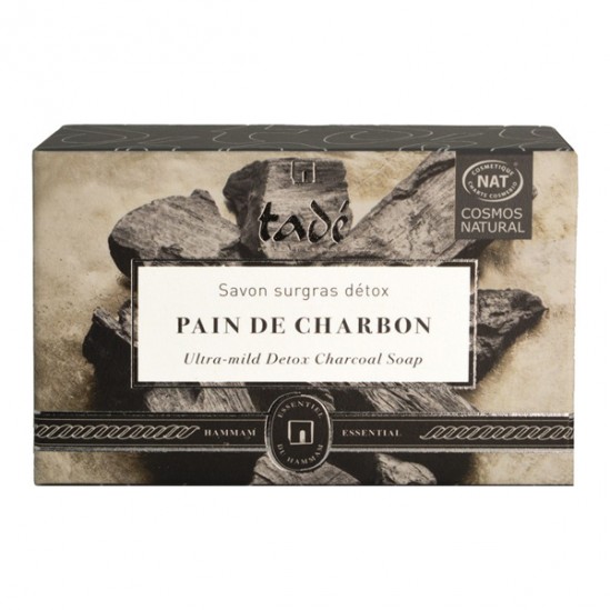 Tadé savon surgras détox pain de charbon 140gr Tadé savon surgras détox pain de charbon 140gr