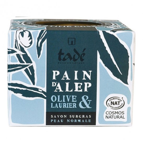 Tadé savon surgras pain d'Alep Olive & Laurier bio 190gr Tadé savon surgras pain d'Alep Olive & Laurier bio 190gr