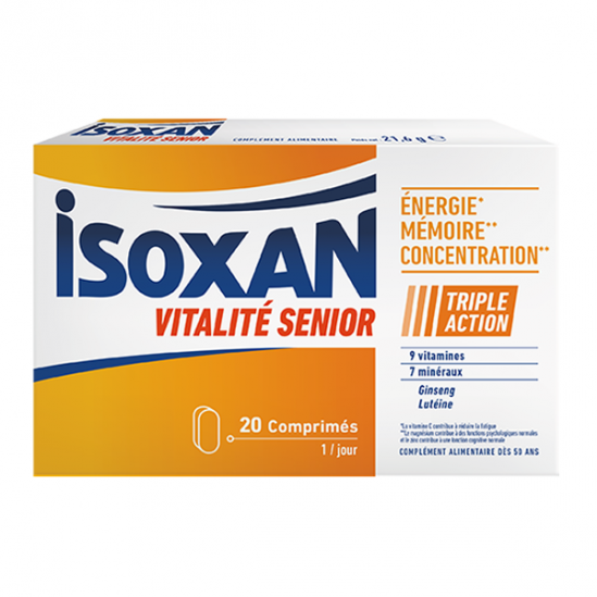 Isoxan Vitalité Senior Triple action 20 comprimés