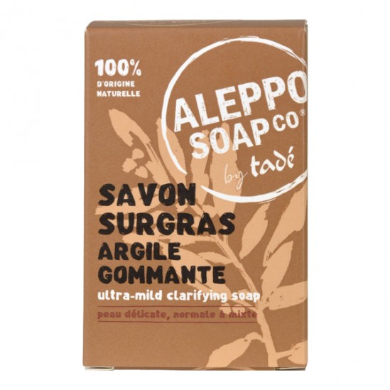 Tadé savon d'Alep surgras Argile gommante 150gr Tadé savon d'Alep surgras Argile gommante 150gr