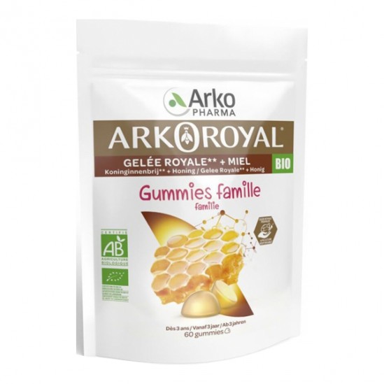 Arkopharma Arkoroyal Gummies famille bio 60 gummies Arkopharma Arkoroyal Gummies famille bio 60 gummies