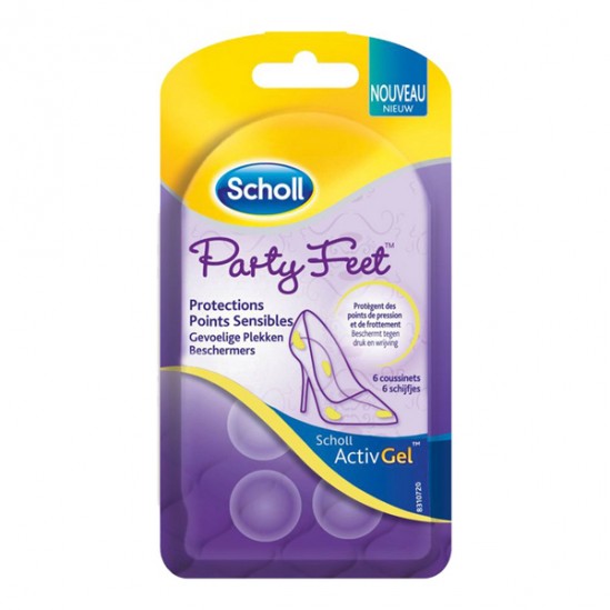 Scholl Party Feet protections points sensibles 6 coussinets Scholl Party Feet protections points sensibles 6 coussinets