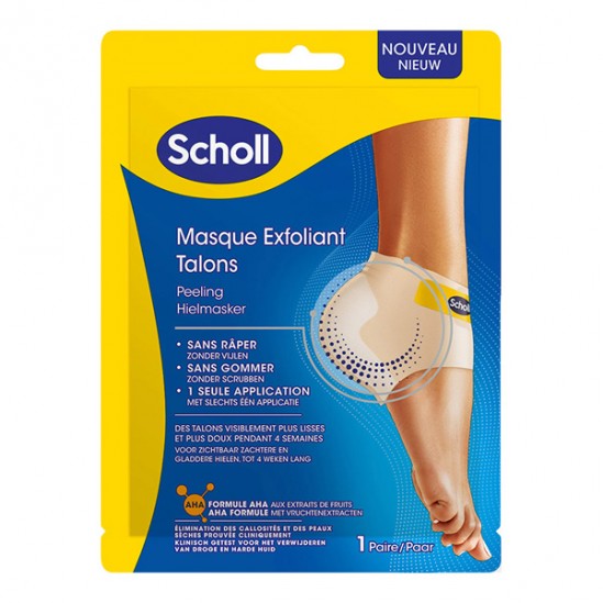 Scholl masque exfoliant talons 1 paire Scholl masque exfoliant talons 1 paire