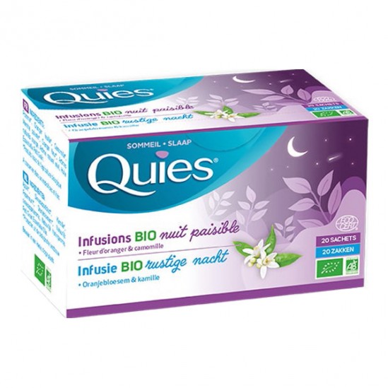 Quies Sommeil infusions bio nuit paisible 20 infusettes Quies Sommeil infusions bio nuit paisible 20 infusettes