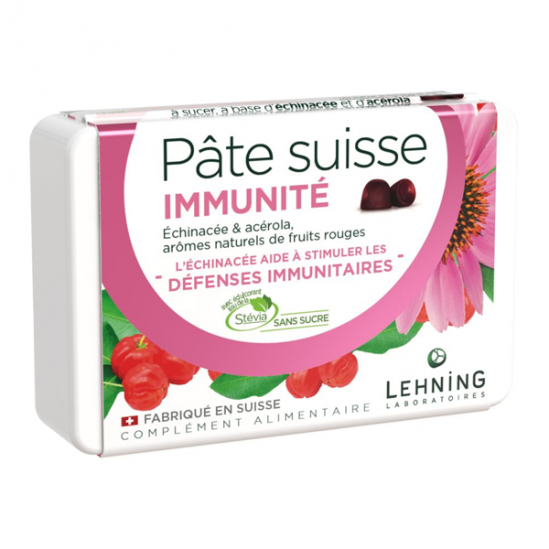 Lehning Pâte Suisse immunité 40 gommes Lehning Pâte Suisse immunité 40 gommes