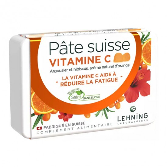 Lehning Pâte Suisse vitamine C 40 gommes Lehning Pâte Suisse vitamine C 40 gommes