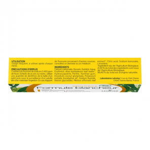 Lehning dentifrice formule blancheur bio 80gr