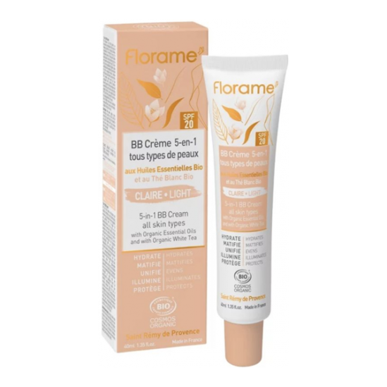 Florame BB crème 5 en 1 claire SPF20 - 40ml Florame BB crème 5 en 1 claire SPF20 - 40ml
