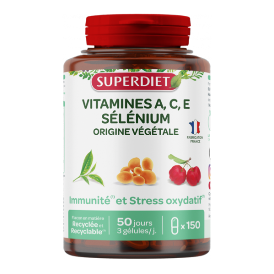 Superdiet vitamines ace sélénium 150 gélules