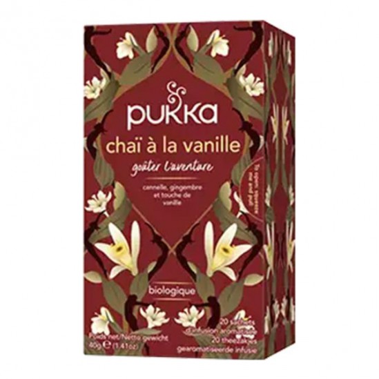 Pukka Chaï à la Vanille 20 sachets 40gr Pukka Chaï à la Vanille 20 sachets 40gr