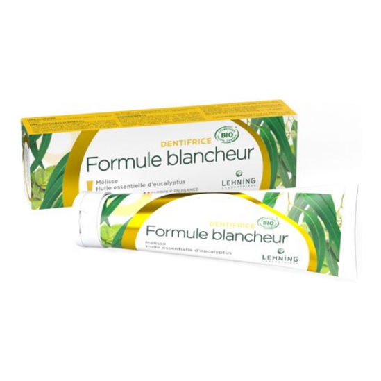 Lehning dentifrice formule blancheur bio 80gr Lehning dentifrice formule blancheur bio 80gr