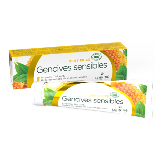 Lehning dentifrice gencives sensibles bio 80gr Lehning dentifrice gencives sensibles bio 80gr