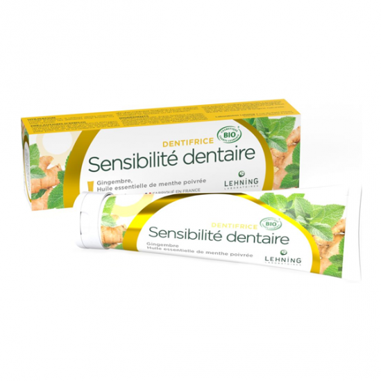Lehning dentifrice sensibilité dentaire bio 80gr