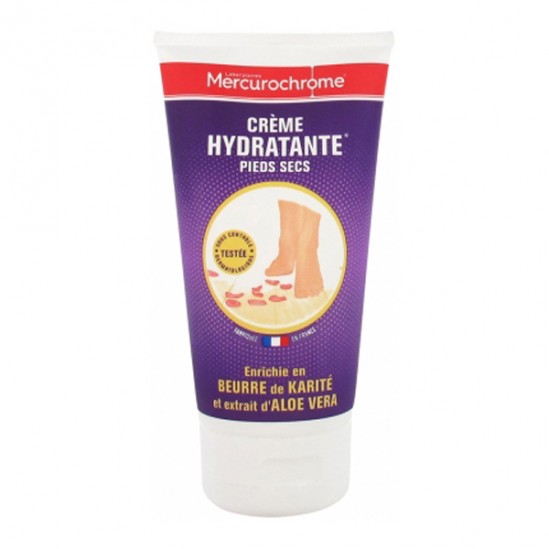 Mercurochrome crème Hydratante pieds secs 150ml Mercurochrome crème Hydratante pieds secs 150ml