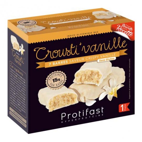 Protifast Crousti'Caramel 7 barres 308gr Protifast Crousti'Caramel 7 barres 308gr