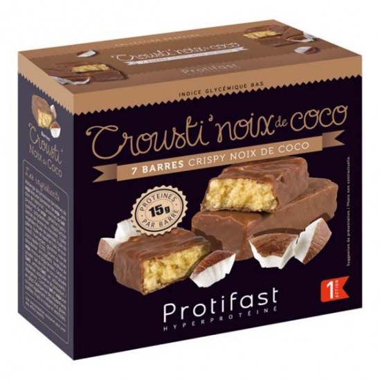 Protifast Crousti'Caramel 7 barres 308gr Protifast Crousti'Caramel 7 barres 308gr