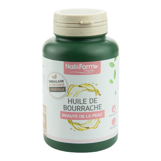 Nat & Form huile de bourrache 200 capsules Nat & Form huile de bourrache 200 capsules