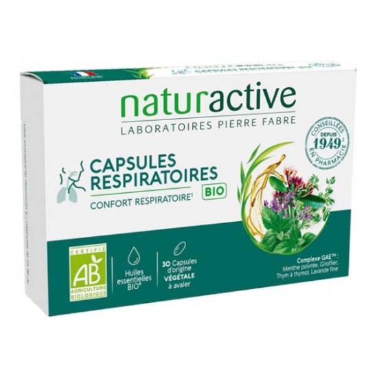Naturactive Capsules Respiratoires bio 30 capsules