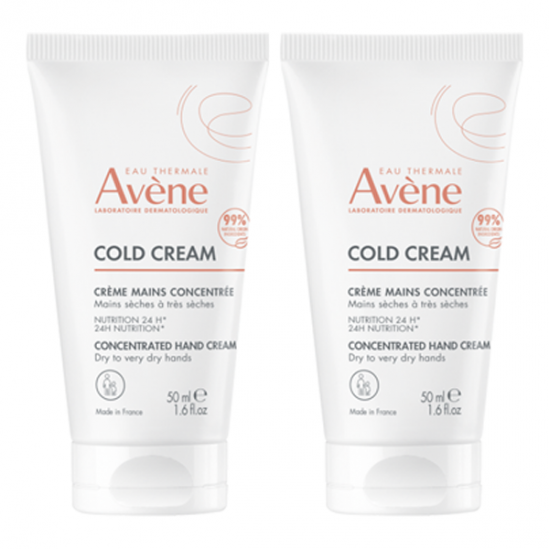 Avène Cold Cream crème mains concentrée lot de 2 x 50ml Avène Cold Cream crème mains concentrée lot de 2 x 50ml